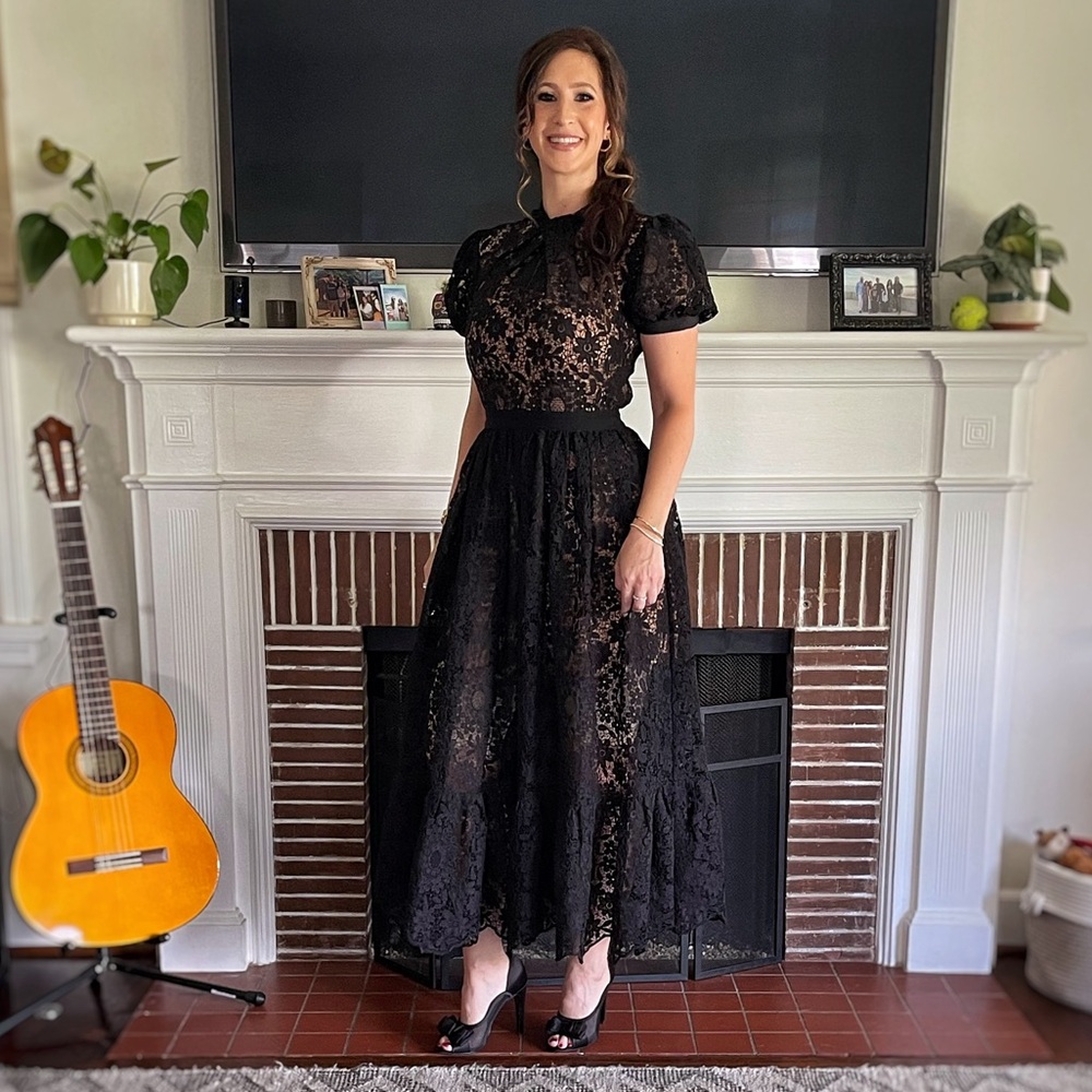 Self-Portrait Lace Midi Dress